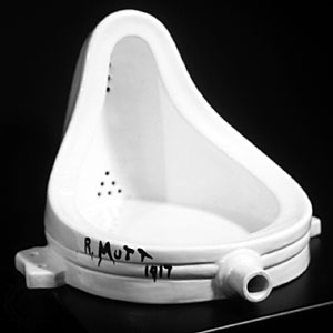 Urinal sculpture by the artist Marcel Duchamp